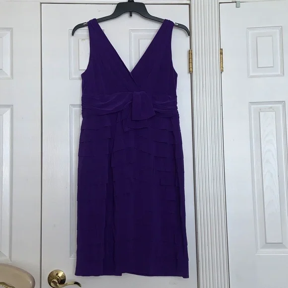 jones new york dress purple Jones New York dress purple wrap vintage